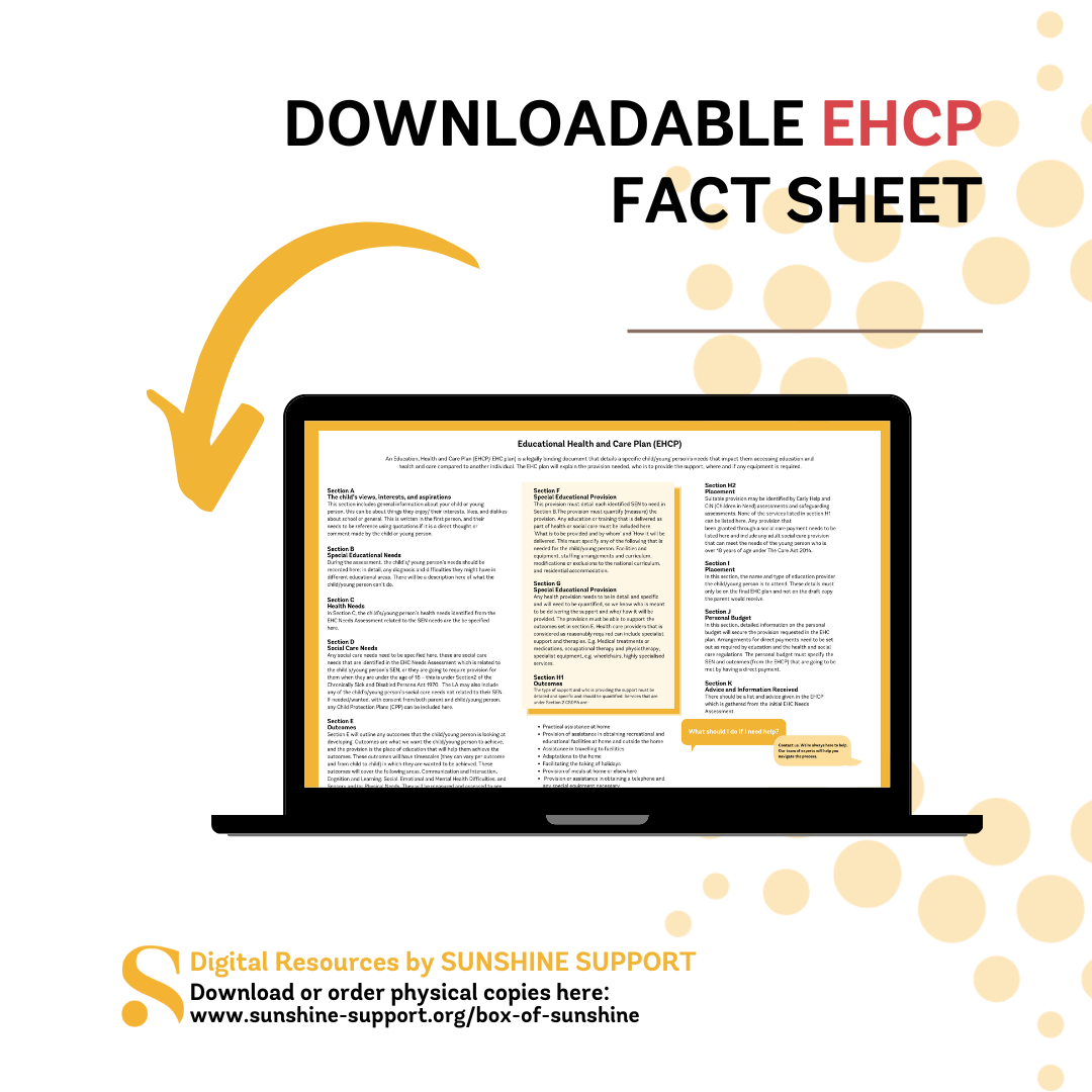 EHCP Factsheet Sunshine Support